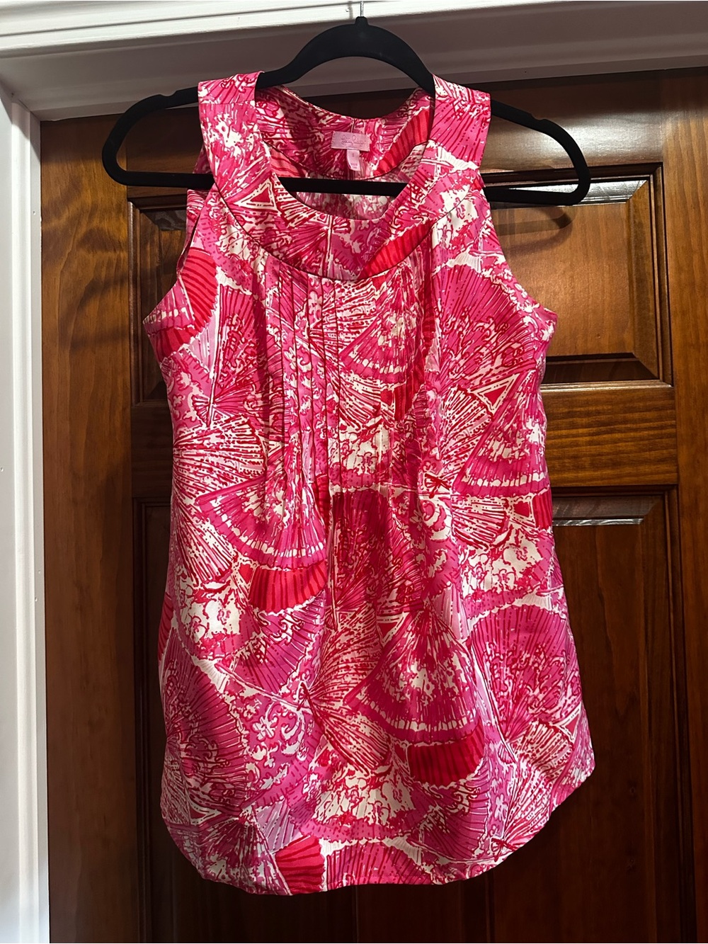 Lilly Pulitzer Hot Pink & Cream Printed Sleeveless Camisole